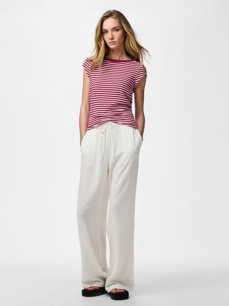 Pieces PCPIA LINEN BLEND WIDE-LEG TROUSERS, Bright White, highres - 17149314_BrightWhite_1265636_005.jpg