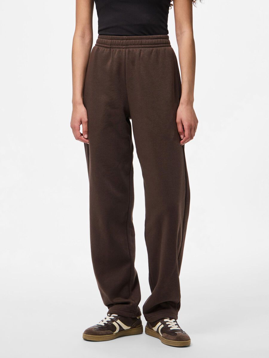 Pieces PCCHILLI STRAIGHT  SWEATPANTS, Hot Fudge, highres - 17156301_HotFudge_003.jpg