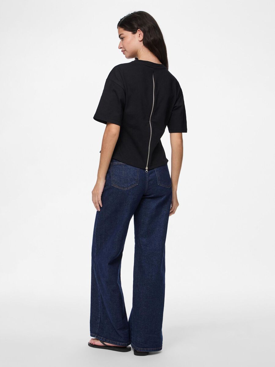 Pieces PCAMY LYNLÅS T-SHIRT, Black, highres - 17161196_Black_004.jpg