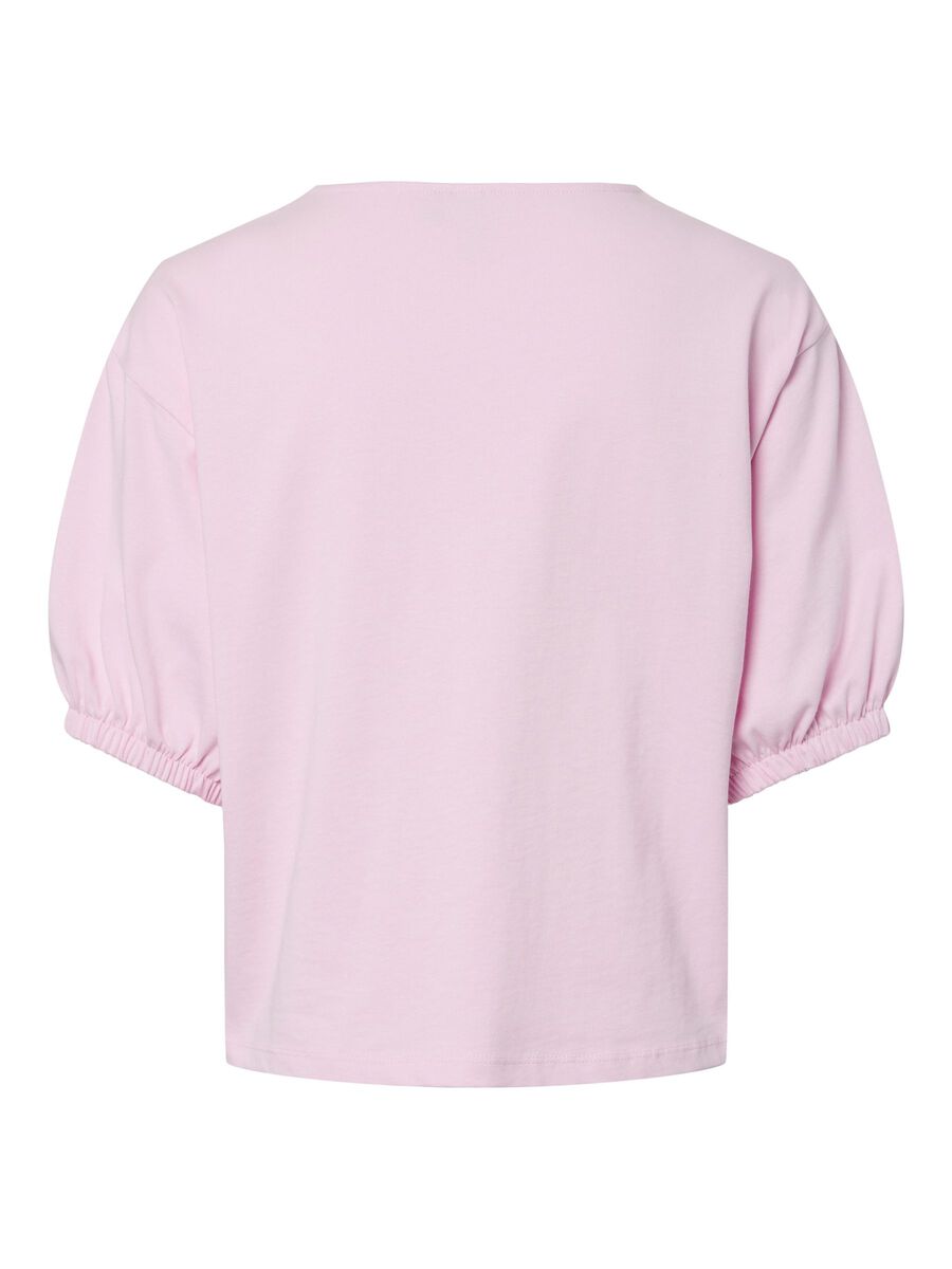 Pieces PCMILJE TOP MED KORTE ÆRMER, Pink Tulle, highres - 17163762_PinkTulle_002.jpg