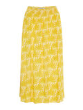 Pieces BLADPRINT VISCOSE MIDDELLANGE ROK, Mellow Yellow, highres - 17100134_MellowYellow_722477_001.jpg