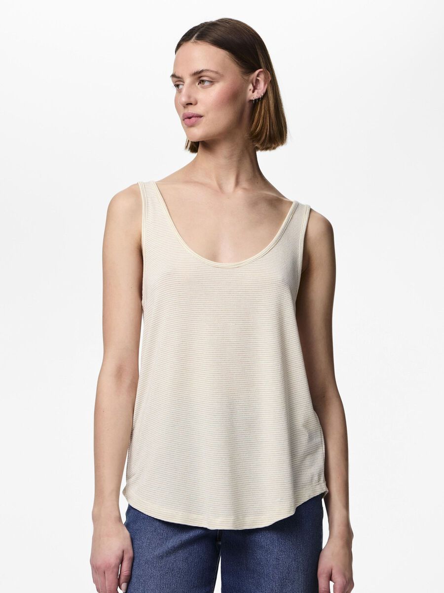 Pieces PCBILLO LUREX TANK TOP, Bright White, highres - 17095076_BrightWhite_930943_003.jpg