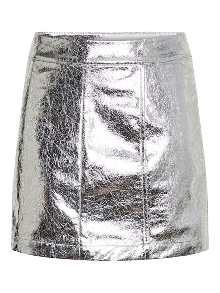 Pieces PCNELLIE MINI SKIRT, Silver, highres - 17150372_Silver_001.jpg