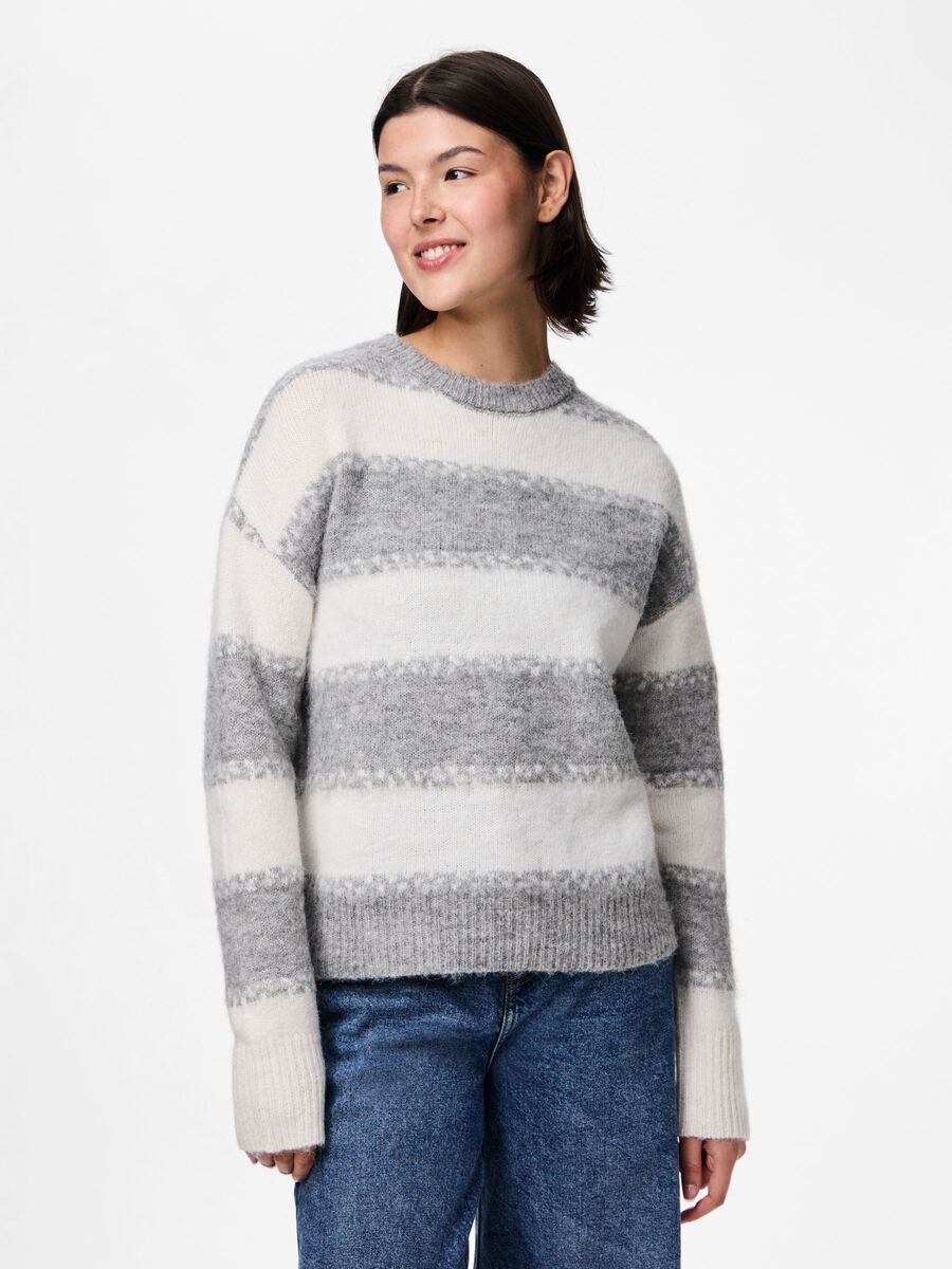 Carousel image - PCMILLA PULLOVER, Dark Grey Melange | 1