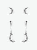 Pieces LOT DE 2 BOUCLES D'OREILLE, Silver Colour, highres - 17105374_SilverColour_779596_001.jpg