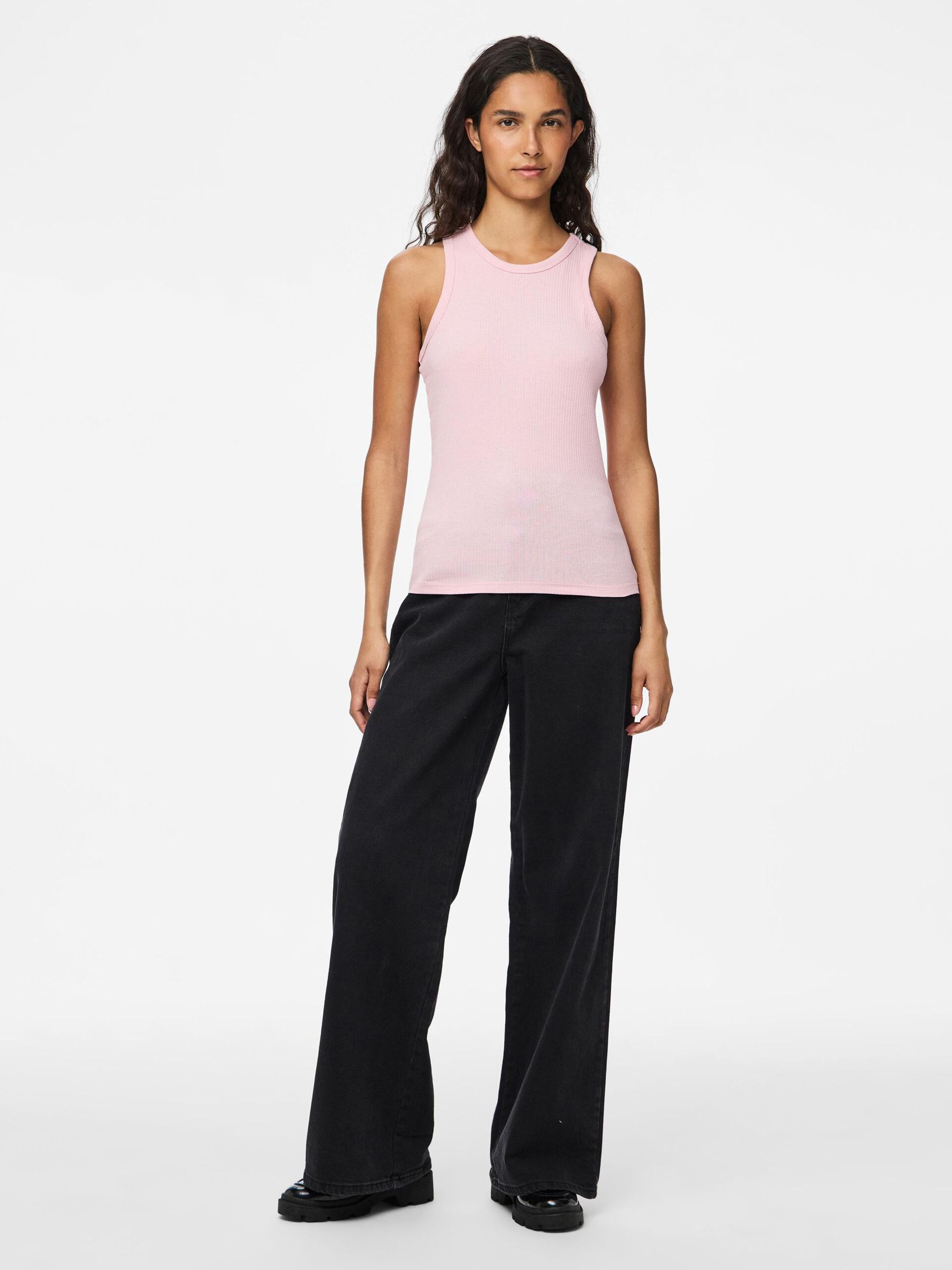 Carousel image - PCRUKA RIBBED TANK TOP, Roseate Spoonbill | 3