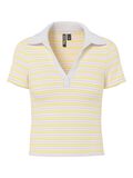 Pieces PCJAYJAY POLO-SHIRT, Pale Banana, highres - 17163980_PaleBanana_1253868_001.jpg