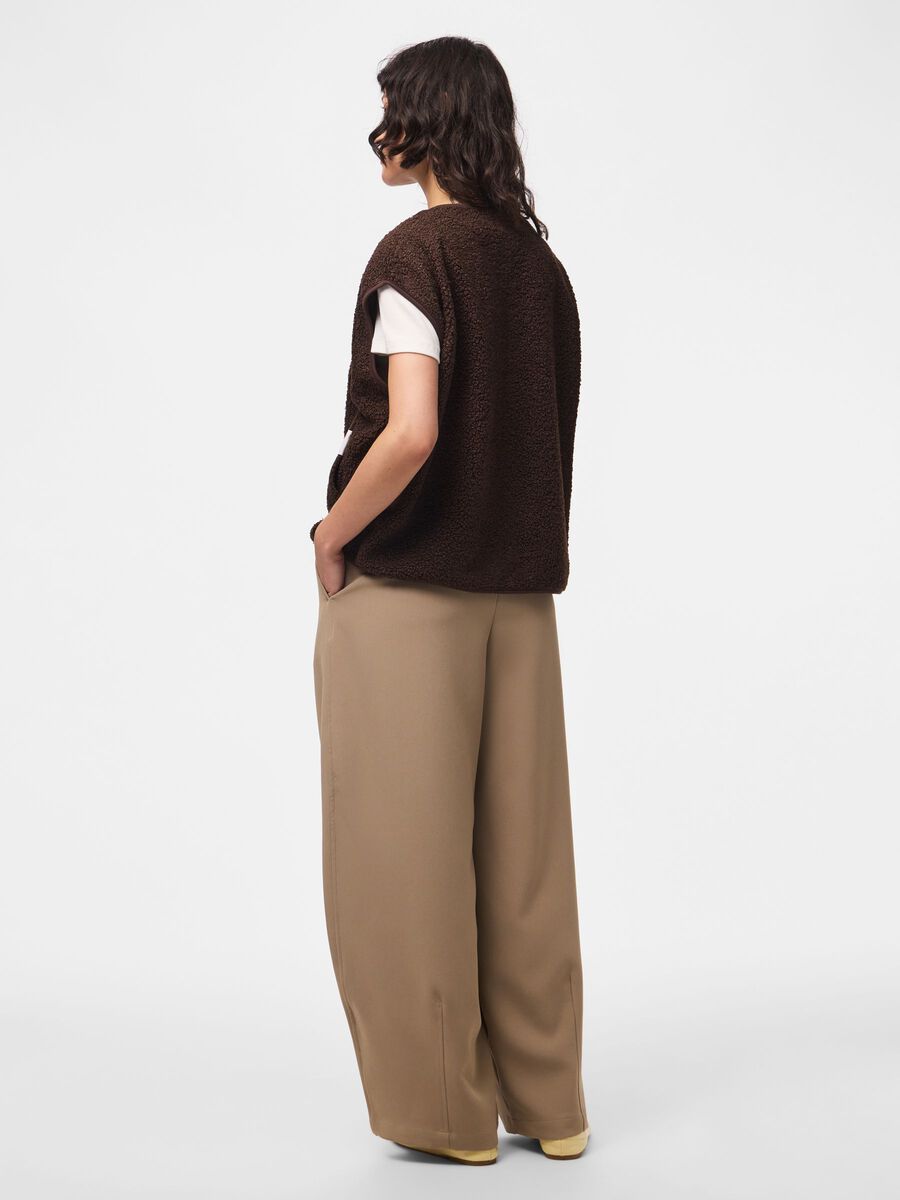 Product carousel image 2 PCKATTY TEDDY  VEST, Hot Fudge