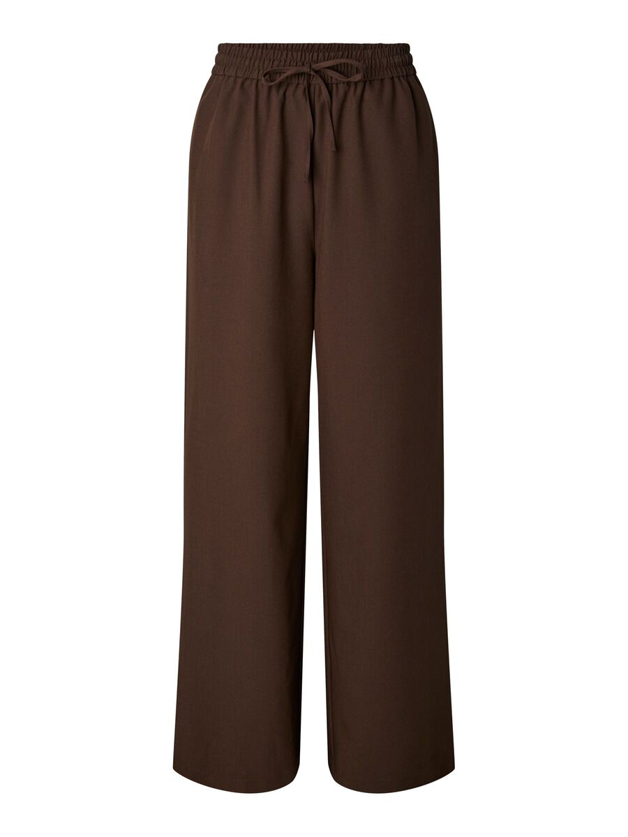 Product carousel image - PCBOSELLA HW WIDE-LEG BROEK, Hot Fudge | 2