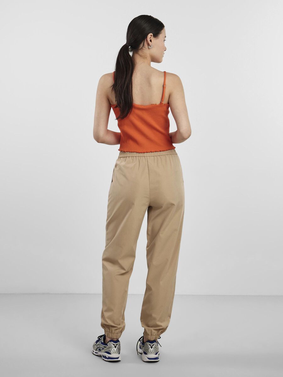 Pieces PCFIBBE HIGH WAISTED TROUSERS, Nomad, highres - 17142816_Nomad_004.jpg