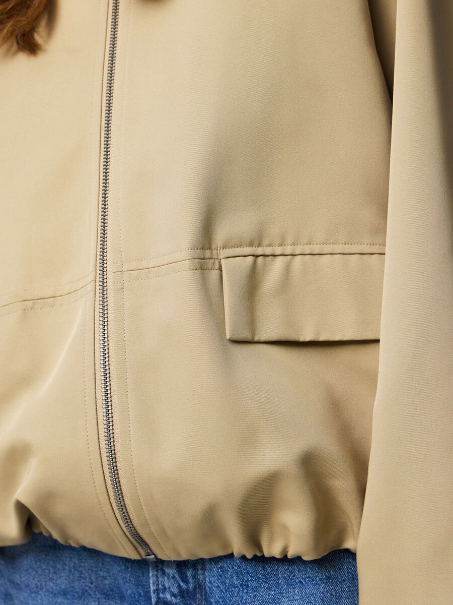 Carousel image - PCBERIT BALLOON BOMBER JACKET, Travertine | 7