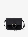 Pieces LEATHER CROSSBODY BAG, Black, highres - 17107581_Black_001.jpg