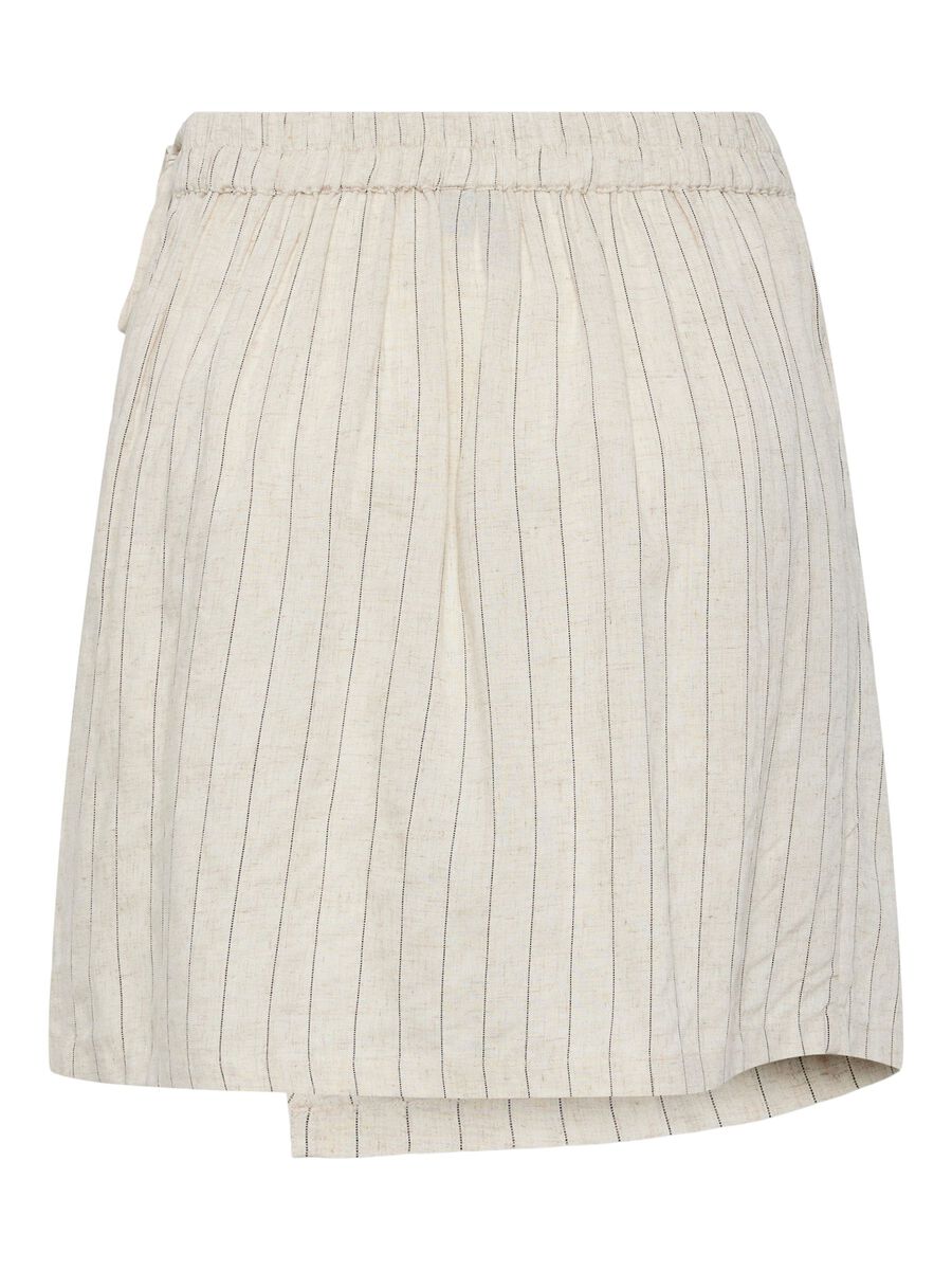 Carousel image - PCPIA MINI LINEN BLEND WRAP SKIRT, Birch | 6