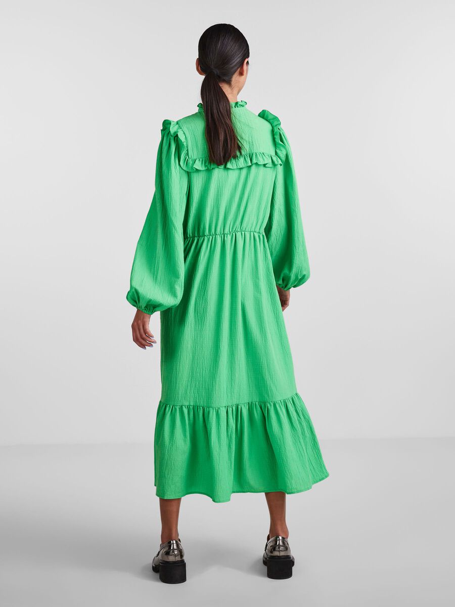 Pieces PCBRIANNA MIDI DRESS, Irish Green, highres - 17135041_IrishGreen_004.jpg