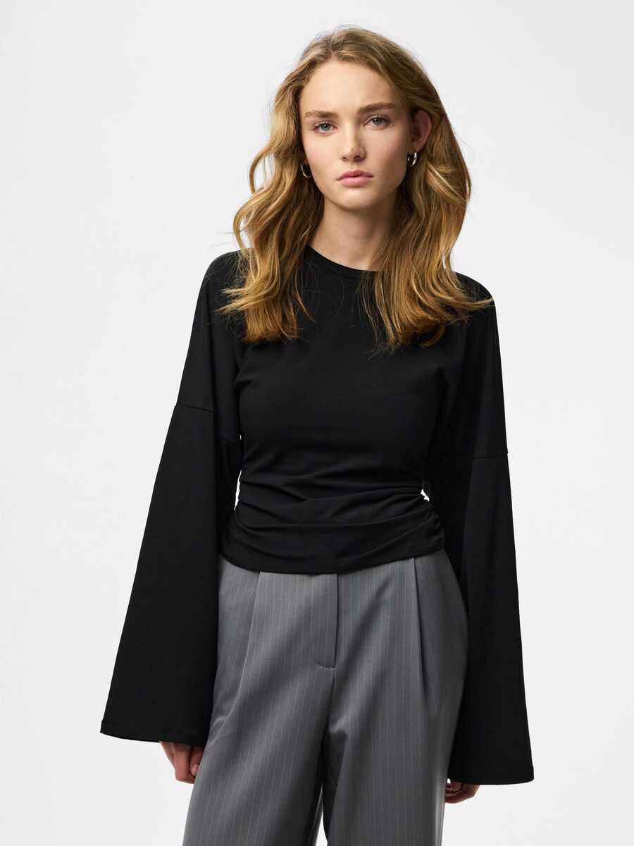 Product carousel image - PCALLI  LONG SLEEVED TOP, Black | 1
