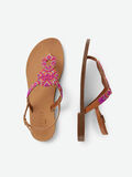 Pieces THIN-STRAP LEATHER SANDALS, Aura Orange, highres - 17095045_AuraOrange_005.jpg