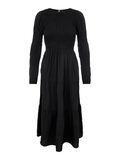 Pieces SMOCK MIDI DRESS, Black, highres - 17115534_Black_001.jpg