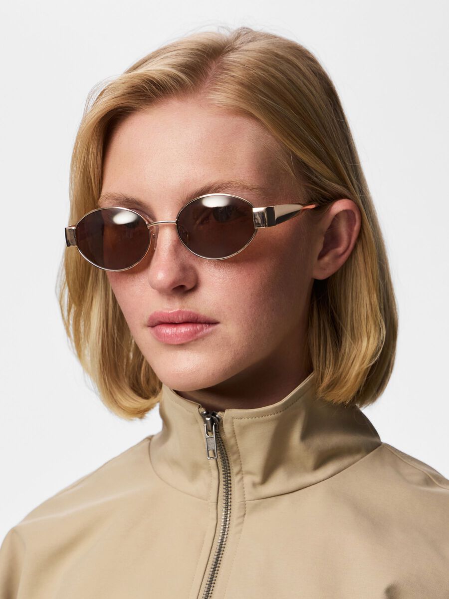 Product carousel image - PCGEMMA  SUNGLASSES, Gold Colour | 1