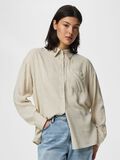 Product image thumbnail - PCPIA LINEN BLEND SHIRT, Birch | 6