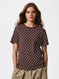 Product image thumbnail - PCASHLEY DOTS  T-SHIRT, Hot Fudge | 1