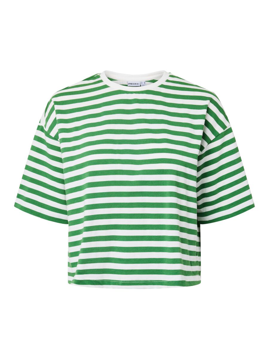 Product carousel image - PCSADIE 2/4 BOXY  T-SHIRT, Mint Green | 2