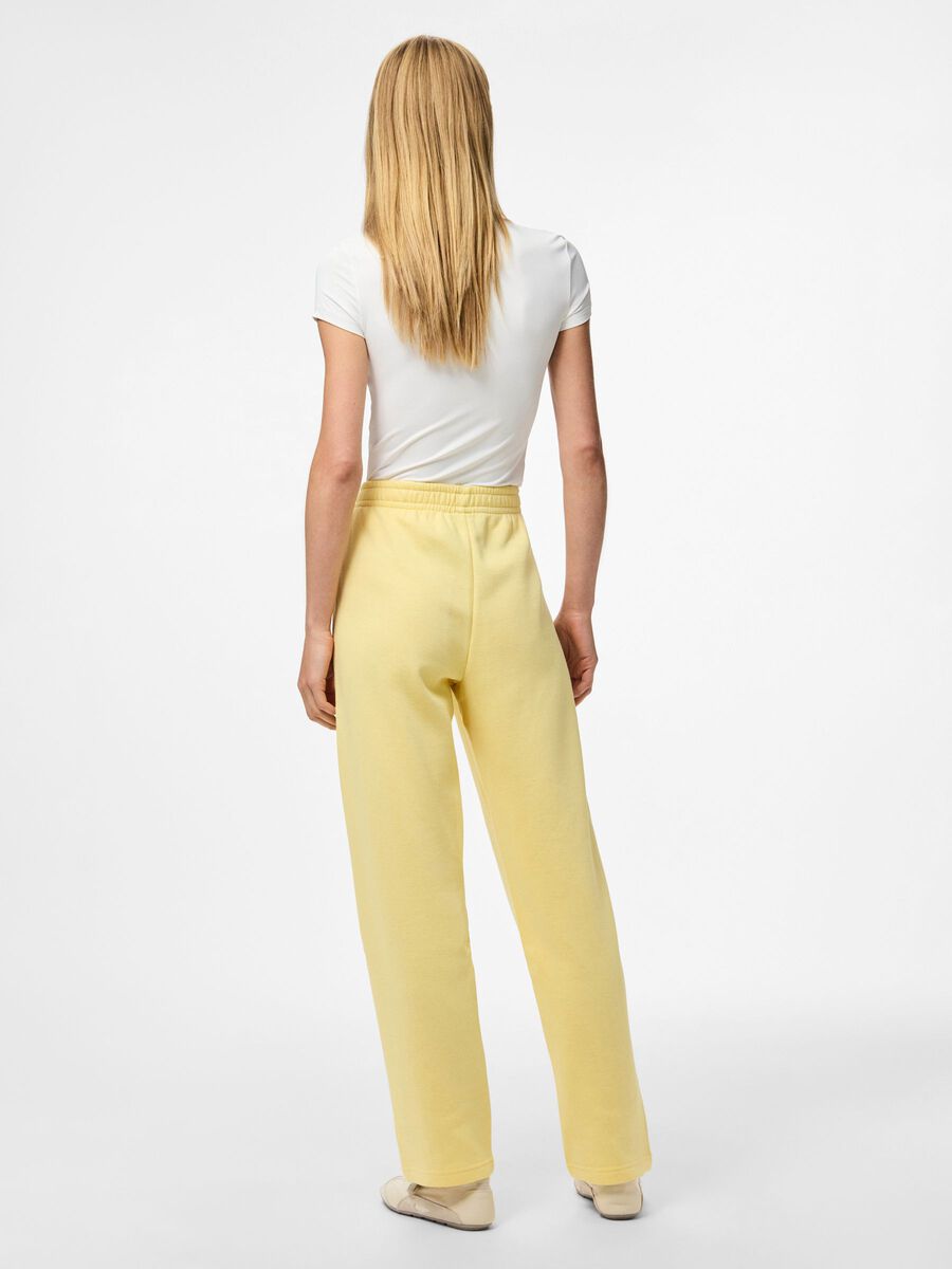 Pieces PANTALONI IN FELPA, Pale Banana, highres - 17113436_PaleBanana_004.jpg