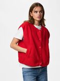 Product image thumbnail - PCKATTY TEDDY VEST, High Risk Red | 1