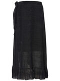 Pieces SNAKE PATTERNED WRAP SKIRT, Black, highres - 17096854_Black_690566_002.jpg