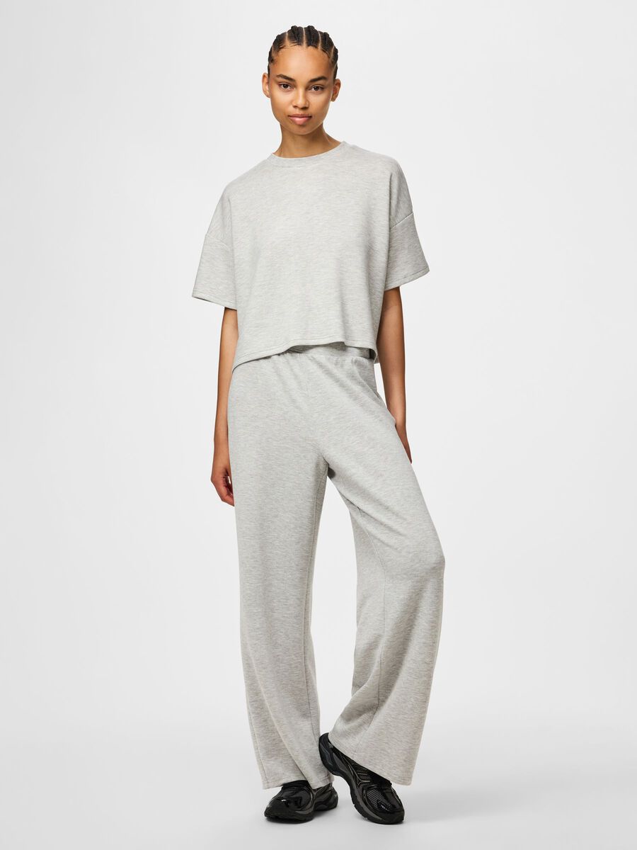 Carousel image 3 PCPOLLY 2/4 SWEATSHIRT, Light Grey Melange