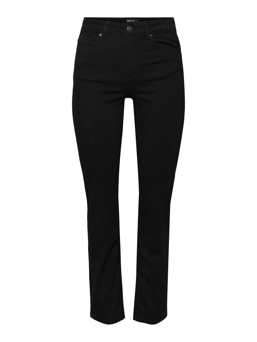 Pieces PCDELLY JEAN DROIT, Black Denim, highres - 17133931_BlackDenim_001.jpg