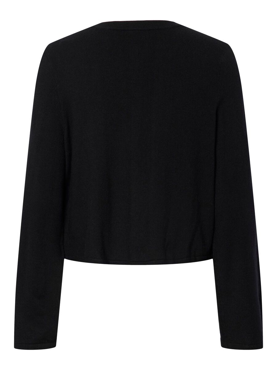 Pieces PCORINA KNITTED CARDIGAN, Black, highres - 17159135_Black_002.jpg