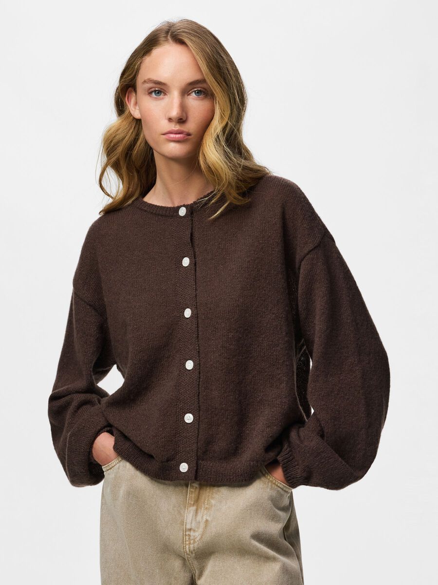 Product carousel image - PCIDA STRICKJACKE, Hot Fudge | 1