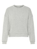 Pieces ÉPAULES TOMBANTES SWEAT-SHIRT, Light Grey Melange, highres - 17101328_LightGreyMelange_001.jpg