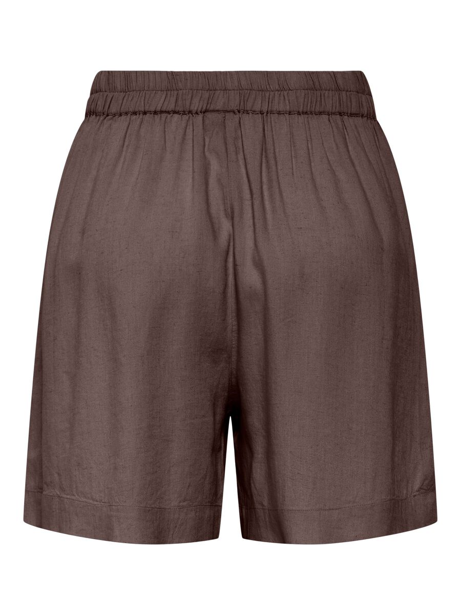 Carousel image - PCPIA LINEN BLEND SHORTS, Coffee Quartz | 2