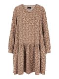 Pieces PRINTED MINI DRESS, Warm Taupe, highres - 17113868_WarmTaupe_852118_001.jpg