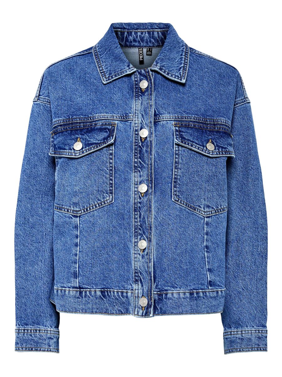 Pieces FARKKUTAKKI, Medium Blue Denim, highres - 17154493_MediumBlueDenim_001.jpg