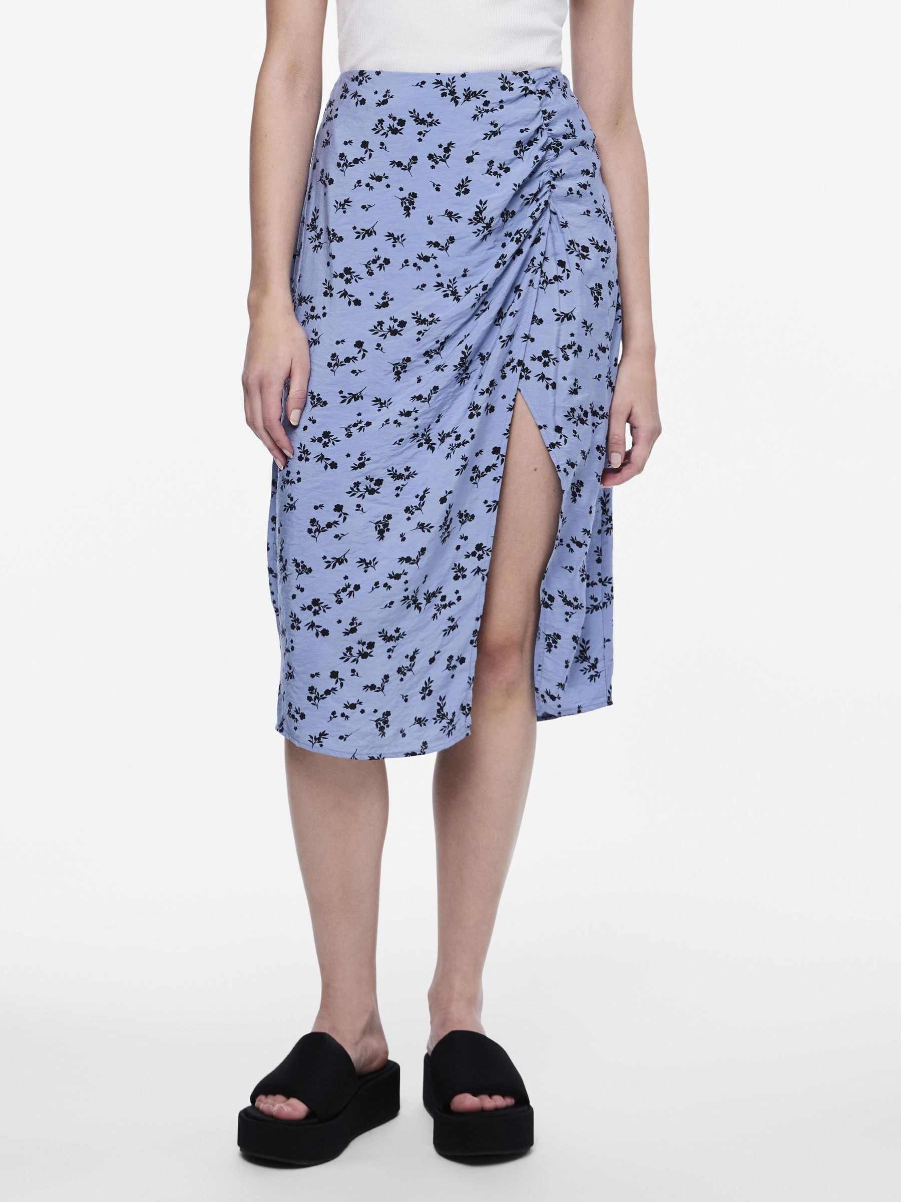 PCMELODY MIDDELLANGE ROK Blau PIECES Belgie