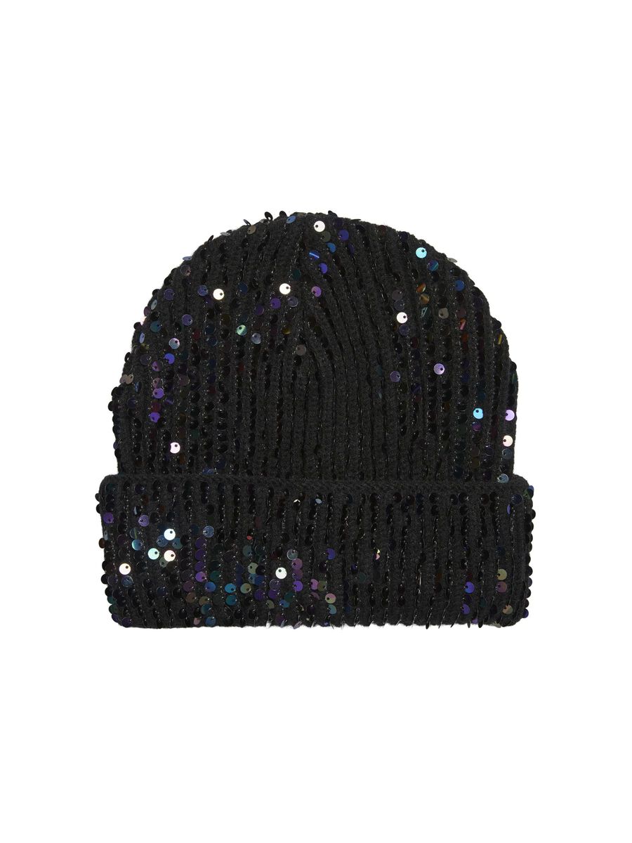 Pieces PCSOPOA BEANIE, Black, highres - 17143863_Black_002.jpg