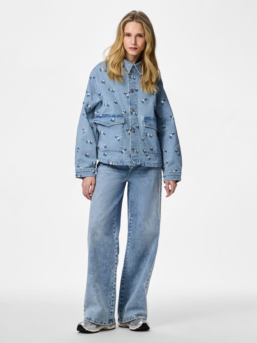 Carousel image - PCFLORA  DENIM SHIRT, Light Blue Denim | 3