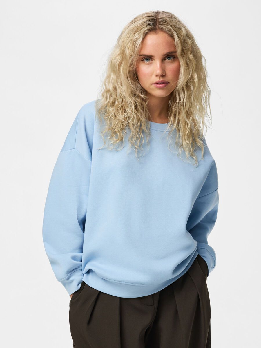Product carousel image 1 PCCHILLI LOOSE FIT SWEATSHIRT, Cashmere Blue