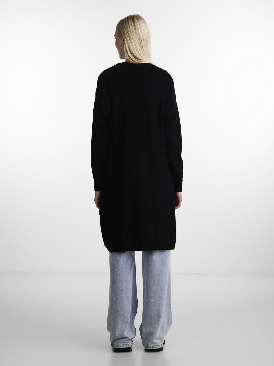 Pieces PCJULIANA KNITTED CARDIGAN, Black, highres - 17139787_Black_004.jpg