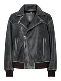 Pieces PCFEMMA VESTE EN CUIR, Concrete Grey, highres - 17160644_ConcreteGrey_001.jpg