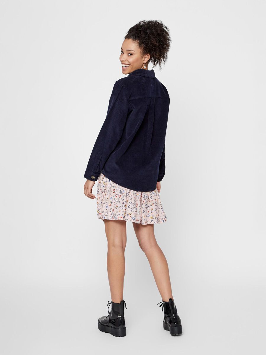 Pieces OVERSIZED CORDUROY JACKET, Night Sky, highres - 17098433_NightSky_004.jpg