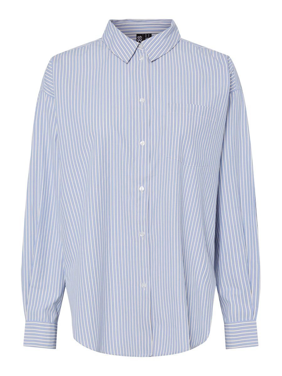 Pieces PCFEMME GESTREEPTE BLOUSE, Nautical Blue, highres - 17157747_NauticalBlue_1183791_001.jpg