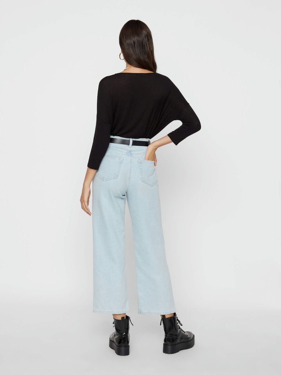 Pieces OVERSIZE BLUSE, Black, highres - 17085725_Black_004.jpg