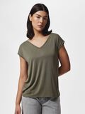 Product image thumbnail - PCKAMALA V-NECK T-SHIRT, Grape Leaf | 1