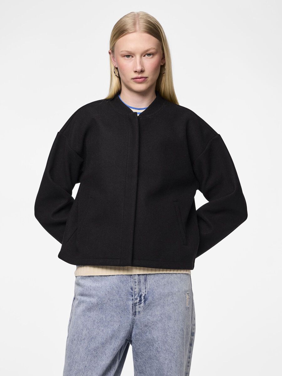 Pieces PCJOLENE BOMBER JACKET, Black, highres - 17154345_Black_003.jpg