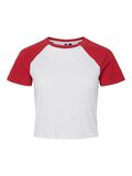 Pieces PCJANNIE KONTRAST CROPPED T-SHIRT, Bright White, highres - 17157384_BrightWhite_1179549_001.jpg