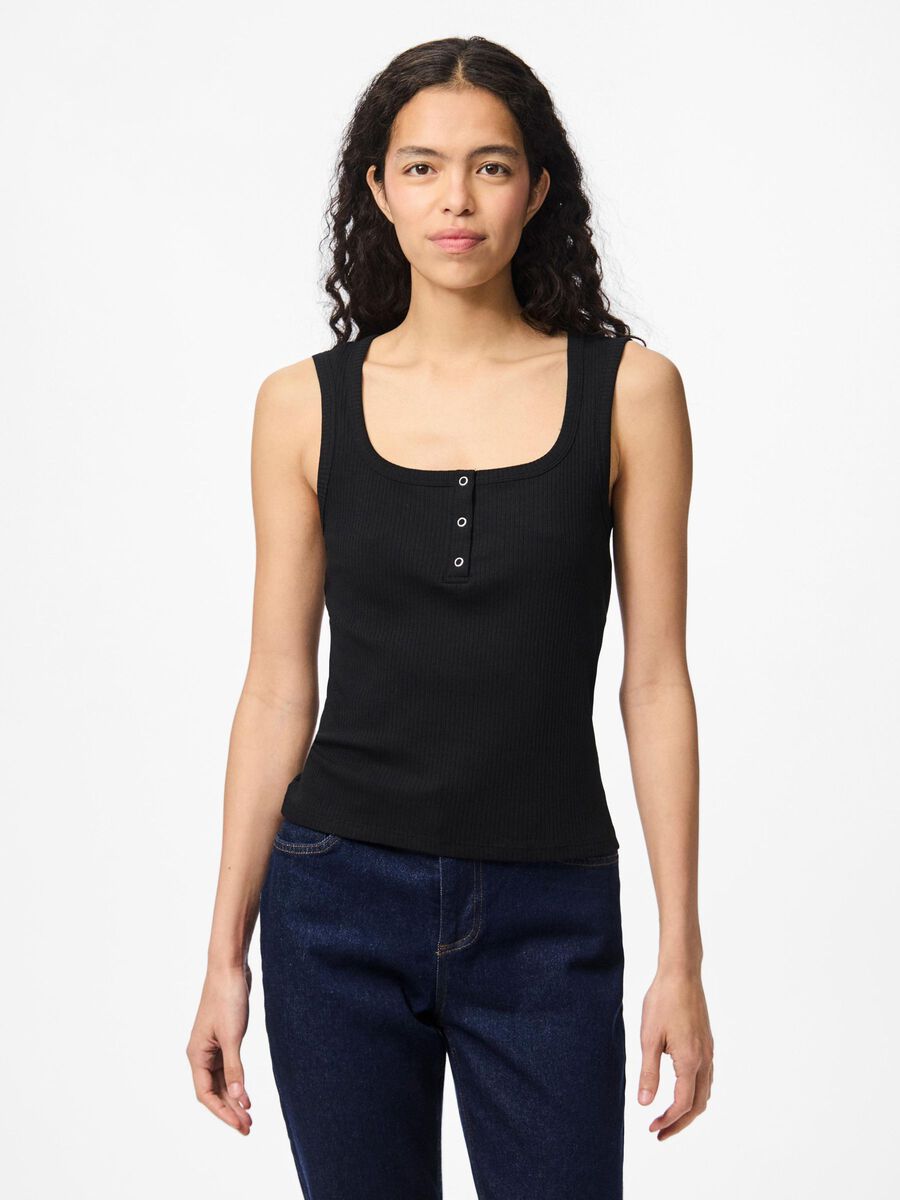 Pieces PCKITTE  TOP SENZA MANICHE, Black, highres - 17163782_Black_003.jpg