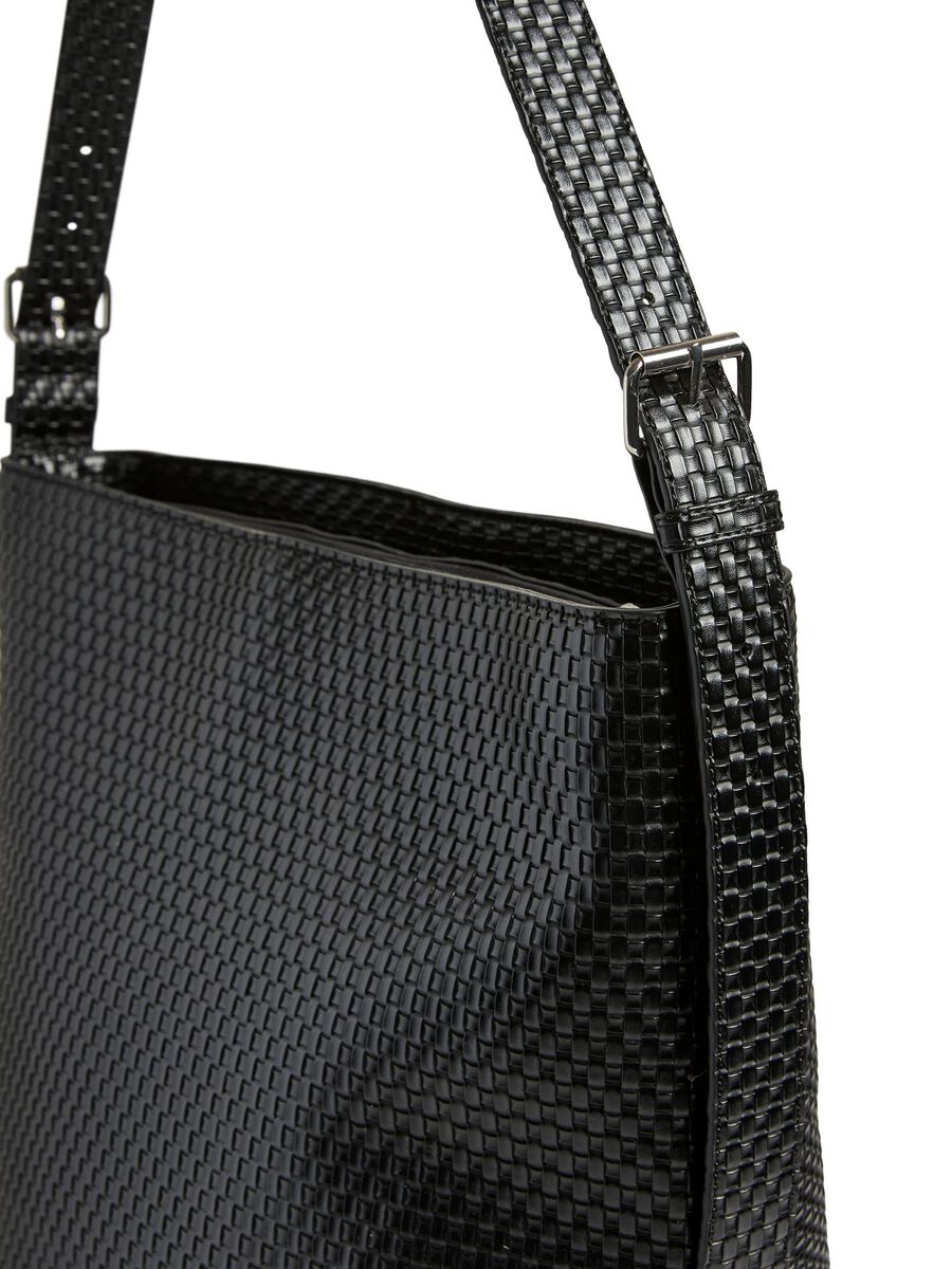 Product carousel image - PCMILLANE GEFLOCHTENE SHOPPER, Black | 2